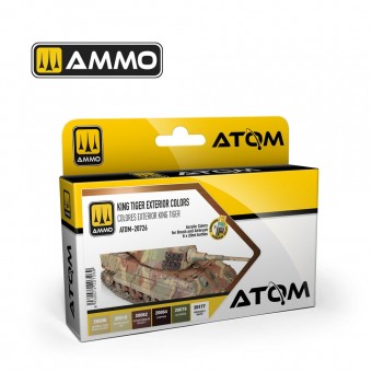 AMMO ATOM-20726 ATOM King Tiger Exterior Colors Set
