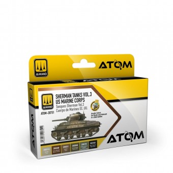 AMMO ATOM-20751 ATOM Sherman Tanks Vol 3 WWII US Marine Corps Set