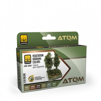 AMMO ATOM-20852 ATOM Vegetation Diorama colors Set