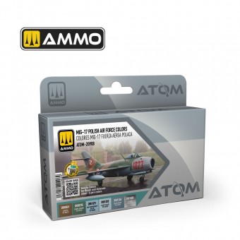 AMMO ATOM-20908 ATOM MIG-17 Polish Air Force Colors Set