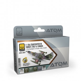 AMMO ATOM-20929 ATOM F-104 Starfighter in Turkey Italy & Canada Set