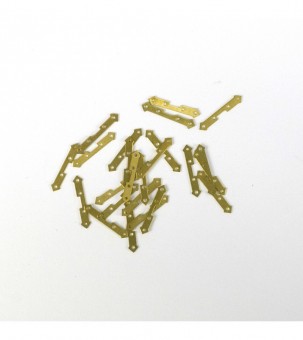 Artesania Latina 8649 Flat Hinge in Brass 3x14 mm (24 Units)