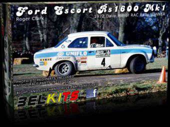 BELKITS BEL007 Ford Escort Rs1600 Mk.1 Clark RAC 1972 1:24