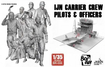 Border Model BR-006 IJN Carrier Crew Pilots & Officers 1:35