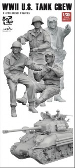 Border Model BR-007 WW II U.S. Tank Crew (4 pcs) 1:35