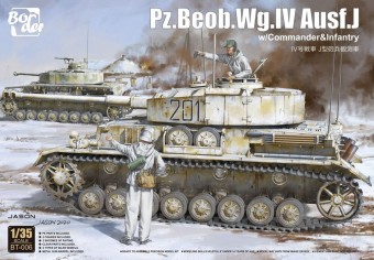 Border Model BT-006 Pz.Beob.Wg.IV Ausf.J w/Commander&Infantry 1:35