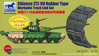 Bronco Models AB3533 Chinese Type 99 MBT Rubber Type Workable Track Link 1:35