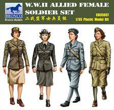 Bronco Models CB35037 W.W.II Allied Female Soldier Set 1:35