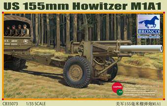 Bronco Models CB35073 US M1A1 155mm Howitzer (WWII) 1:35