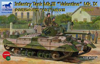 Bronco Models CB35144 Infantry Tank Mk.III Valentine Mk.IX 1:35