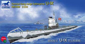 Bronco Models NB5008 German Long Range Submarine Type U-IX A 1:350