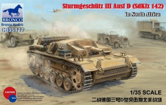 Bronco Models CB35117 WWII German Assault Gun SturmgeschutzIII Ausf D (SdKfz 142) in El Alamein 1:35