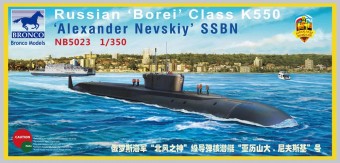 Bronco Models NB5023 Russian'Borei'Class K-550'Alexander Nevsk 1:350