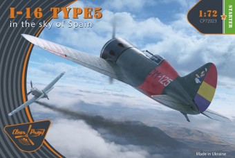 Clear Prop CP72023 I-16 type 5 (in the sky of Spain) 1:72