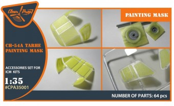 Clear Prop CPA35001 CH-54 painting mask for ICM kit 53054 1:35