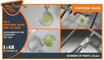 Clear Prop CPA48018 TB.2 painting mask for CP kits 1:48