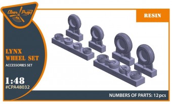 Clear Prop CPA48032 Lynx wheel set for Airfix kits 1:48
