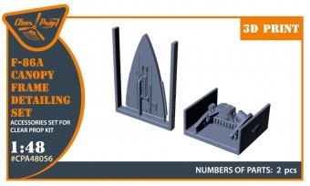 Clear Prop CPA48056 F-86A Canopy frame detailing set for CP kits 1:48