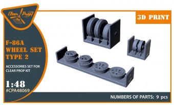 Clear Prop CPA48069 F-86A wheel set type 2 for CP kits 1:48
