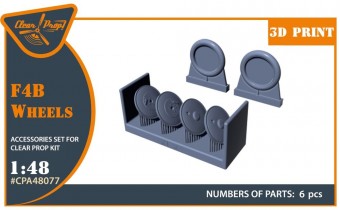 Clear Prop CPA48077 F4B Wheels set for CP kits 1:48