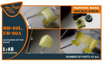 Clear Prop CPA48096 UH-60A, MH-60L double-sided painting mask for ICM kit 1:48