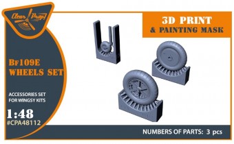 Clear Prop CPA48112 Bf-109E wheels set for Wingsy Kits 1:48