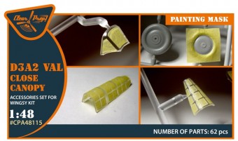 Clear Prop CPA48115 D3A2 VAL (close canopy) painting mask for Wingsy Kits 1:48