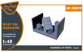 Clear Prop CPA48121 D3A2 VAL radiator set for Wingsy Kits 1:48