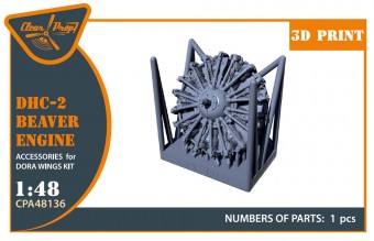 Clear Prop CPA48136 DHC-2 Beaver Engine for Dora Wings 1:48