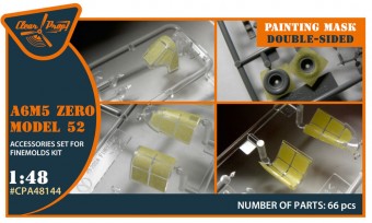 Clear Prop CPA48144 Zero A6M5a Model 52 double-sided painting mask for Fine Molds 1:48