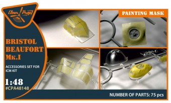 Clear Prop CPA48148 Beaufort Mk.IA painting mask for ICM 1:48