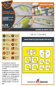 Clear Prop CPA72031 Nanchang Q-5 painting mask for Trumpeter kit (all versions) 1:72