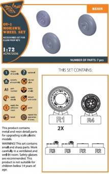 Clear Prop CPA72036 OV-1 A/B/C/D Mohawk wheels set for CP kit 72016 1:72
