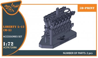 Clear Prop CPA72086 Liberty L-12 engine set 3D print 1:72