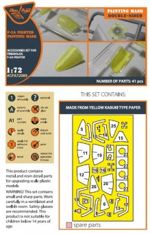 Clear Prop CPA72089 F-2A Fighter double-sided painting mask for Finemolds kits 1:72