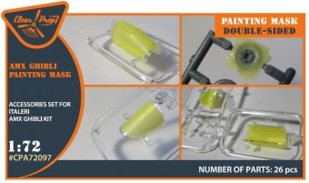 Clear Prop CPA72097 AMX Ghibli double-sided painting mask for Italeri kits 1:72