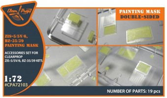 Clear Prop CPA72103 ZiS-5/5V/6/BZ35/39 painting mask for CP kits 1:72