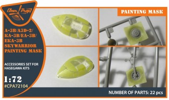 Clear Prop CPA72104 A-3B painting mask for Hasegawa kits 1:72