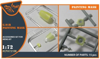 Clear Prop CPA72108 G.91R painting mask for MENG kits 1:72
