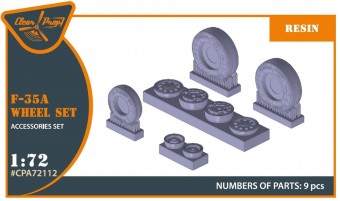 Clear Prop CPA72112 F-35A wheel set 1:72