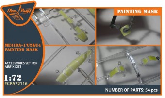 Clear Prop CPA72116 Me-410 B-1/U2/U4/R4 painting mask for Airfix kit 1:72
