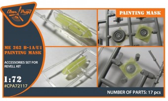 Clear Prop CPA72117 Me-262B-1A/U1 painting mask for REVELL kit 1:72