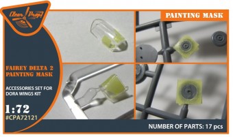Clear Prop CPA72121 Fairey Delta 2 painting mask for Dora Wings kit 1:72