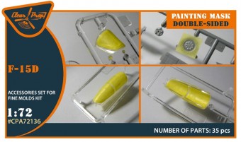 Clear Prop CPA72136 F-15D painting mask for Finemolds kits 1:72