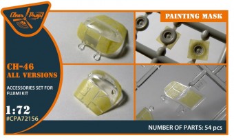 Clear Prop CPA72156 CH-46 painting mask for Fujimi kits 1:72