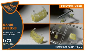 Clear Prop CPA72157 Ka-29 Helix-B painting mask for Hobby Boss kits 1:72