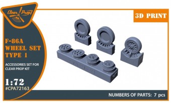 Clear Prop CPA72163 F-86A wheel set type 1 for CP kits 1:72