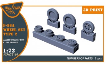 Clear Prop CPA72164 F-86A wheel set type 2 for CP kits 1:72