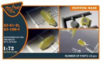 Clear Prop CPA72185 Ki-61-II, Ki-100-I painting mask for Finemolds FP17,FP19 kits 1:72