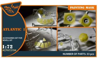 Clear Prop CPA72194 ATLANTIC 1 painting mask for REVELL kit 1:72